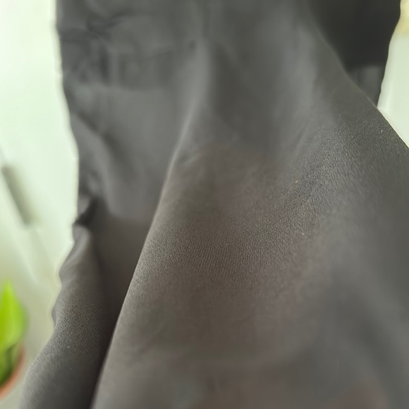 ZARA | Bamboo Black Sheer Wide-Leg Pants with Six Pockets and Draw String - Picture 9 of 16